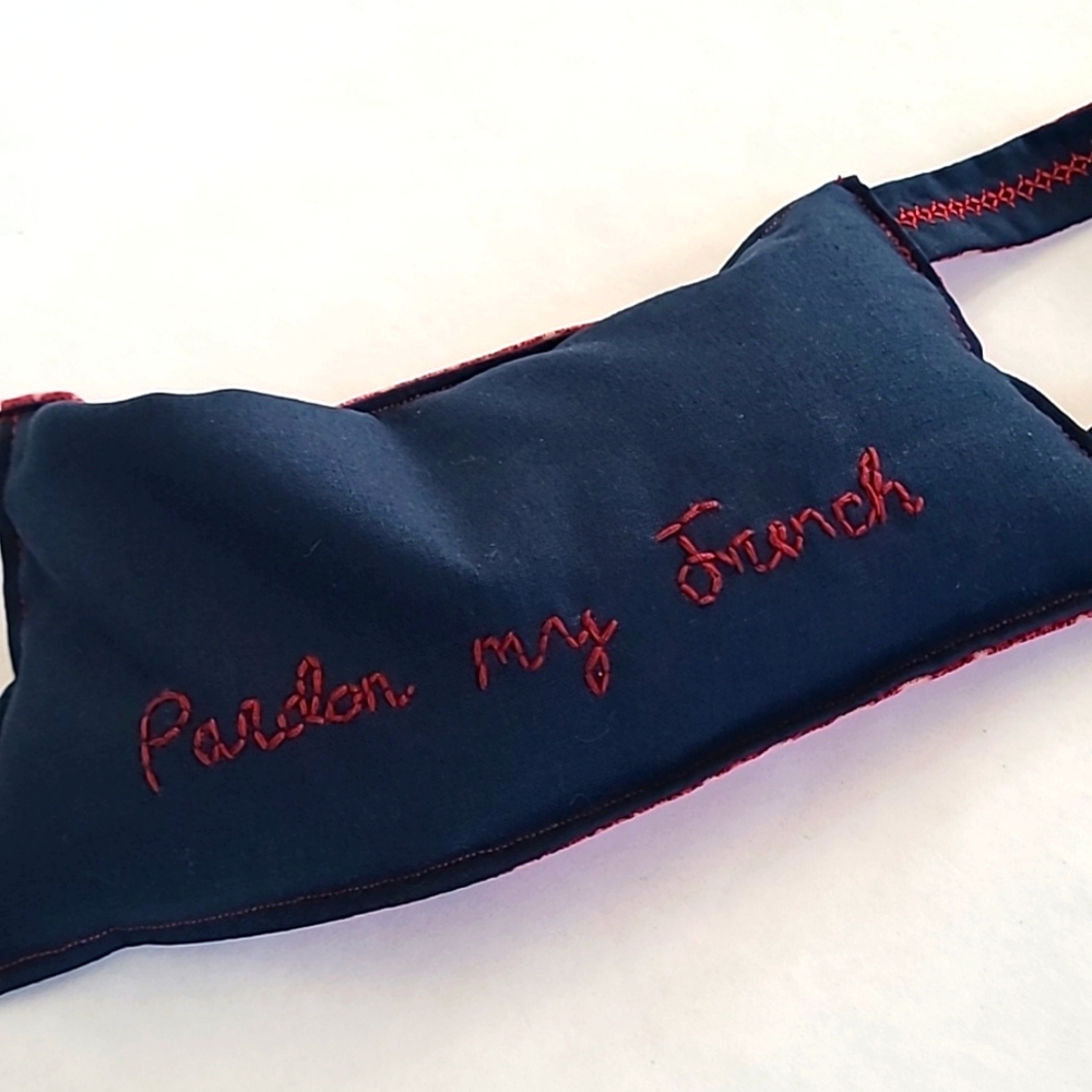 "Pardon my French" Comforting Lavender Neck Pillow